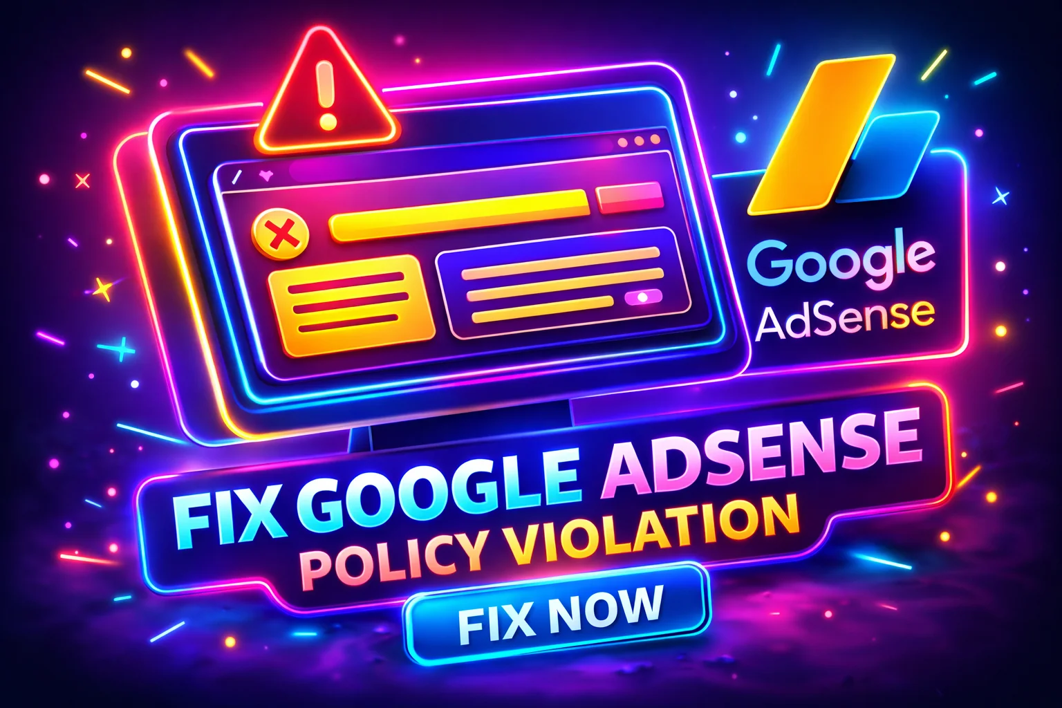 How to fix Google AdSense policy violation